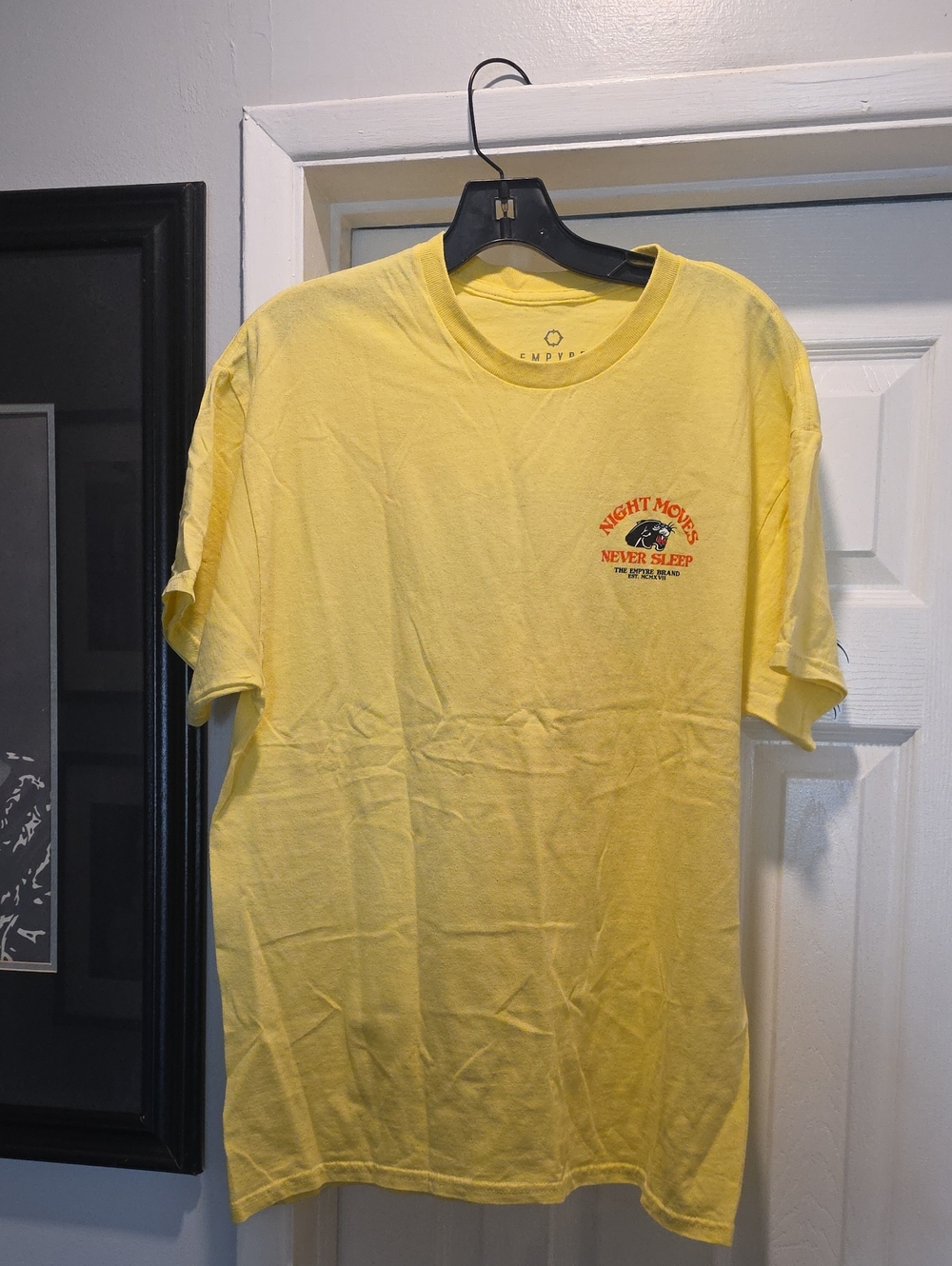 Empyre Yellow 'Night Moves' Graphic Short Sleeve Tee